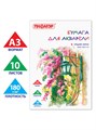 Папка для акварели А3 10л 180 г/м2 Пифагор 126963