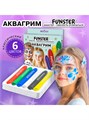 Аквагрим для лица и тела 6цв легко смываются Funster 192571