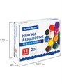 Краски акриловые 12цв 240мл Brauberg 192564
