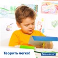 Картон цветной гофрированный А4 10л 10цв Brauberg 124749
