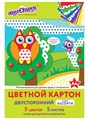 Картон цветной мелованный А4 2-сторонний Юнландия 111323