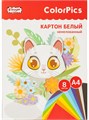 Картон белый А4 8л немелованный Класс ColorPics Комус  1695906