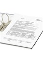 Папка-регистратор 75мм черная с уголком из ПВХ Profit Staff 272012