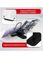 Подставка для книг металлическая черная Line+ Brauberg 238214