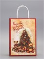 Пакет подарочный крафт 18*8*25см Счастливого Нового Года Upak Land 10576041